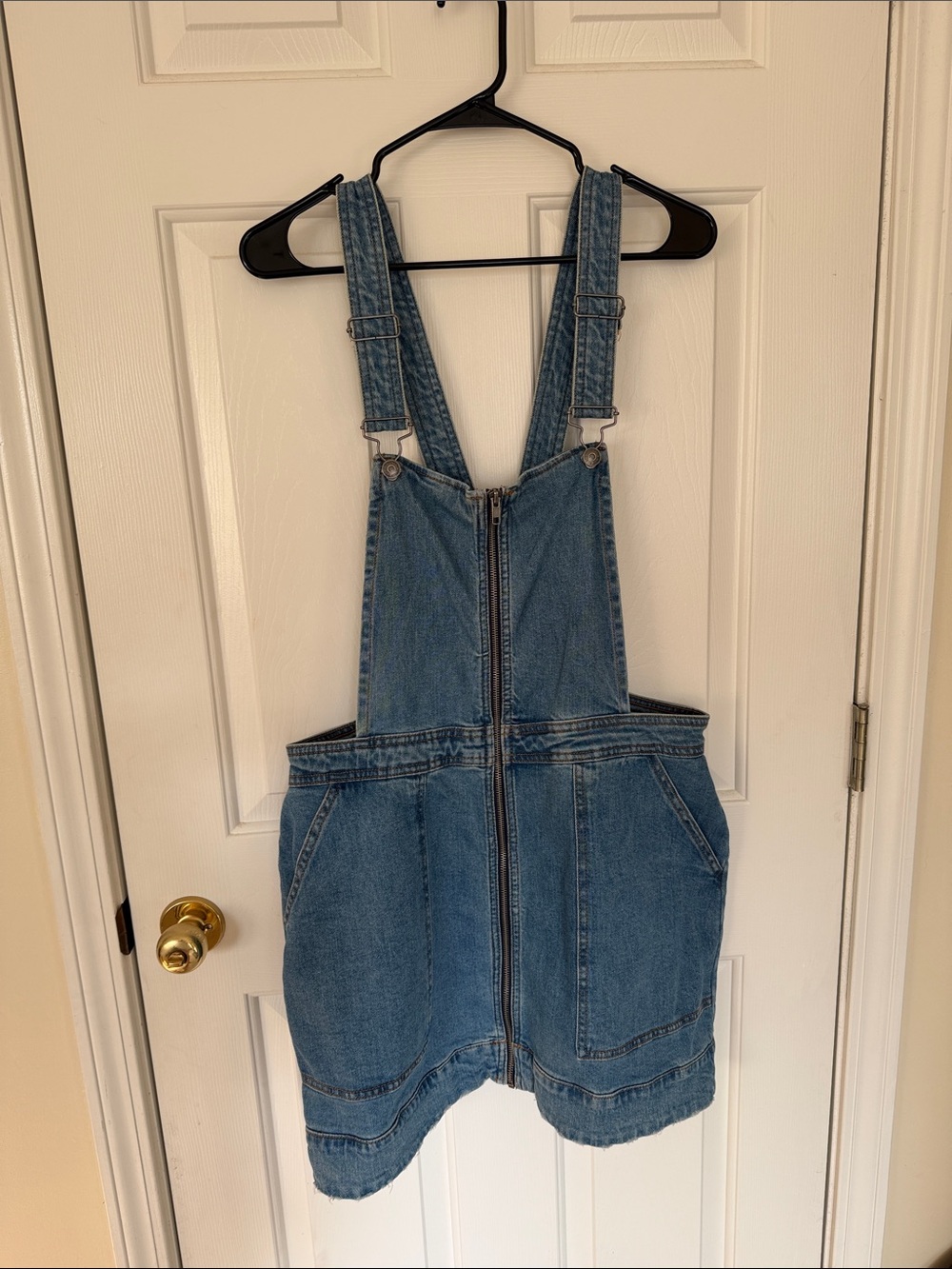 wild fable Blue Denim Overall Mini Dress